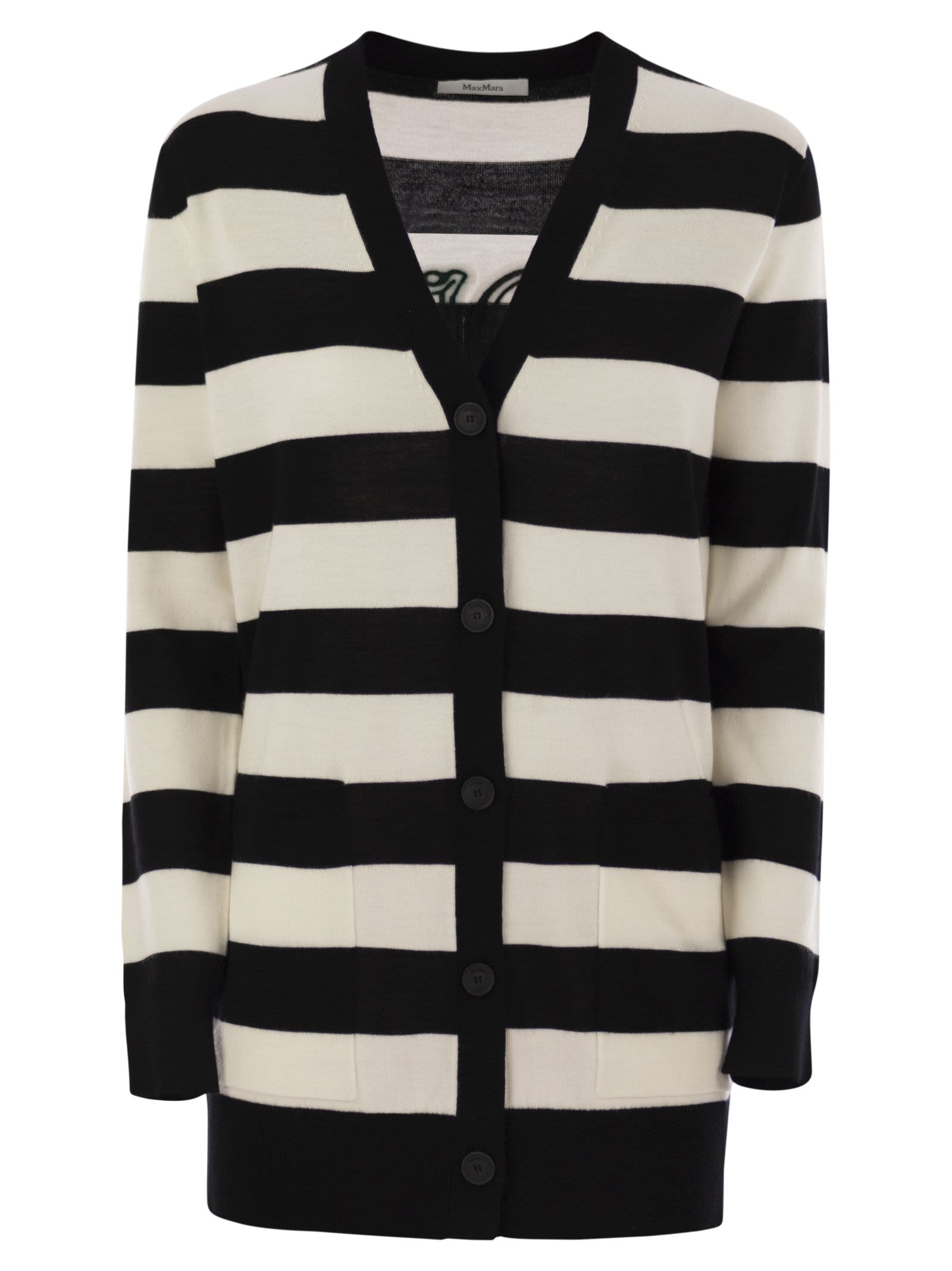 Max Mara Women Fiemme - Long Striped Wool Cardigan