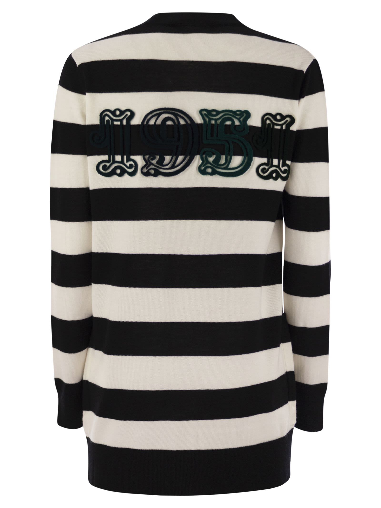Max Mara Women Fiemme - Long Striped Wool Cardigan