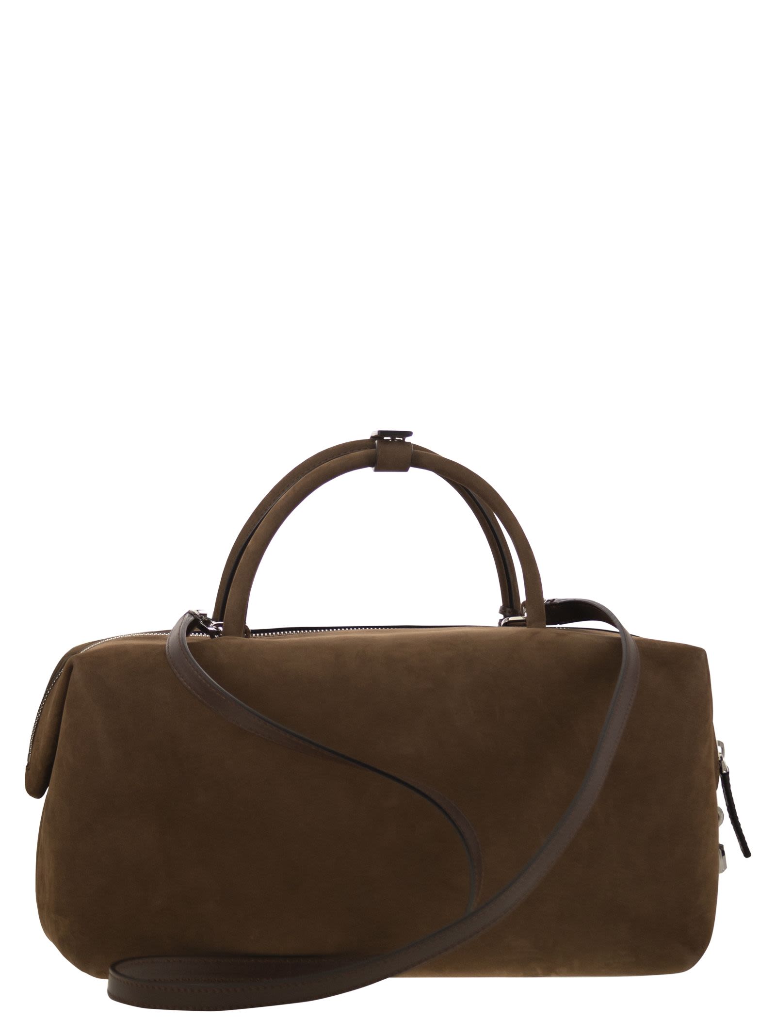 Max Mara Women Holdalllsuede - Large Nubuck Leather Satchel