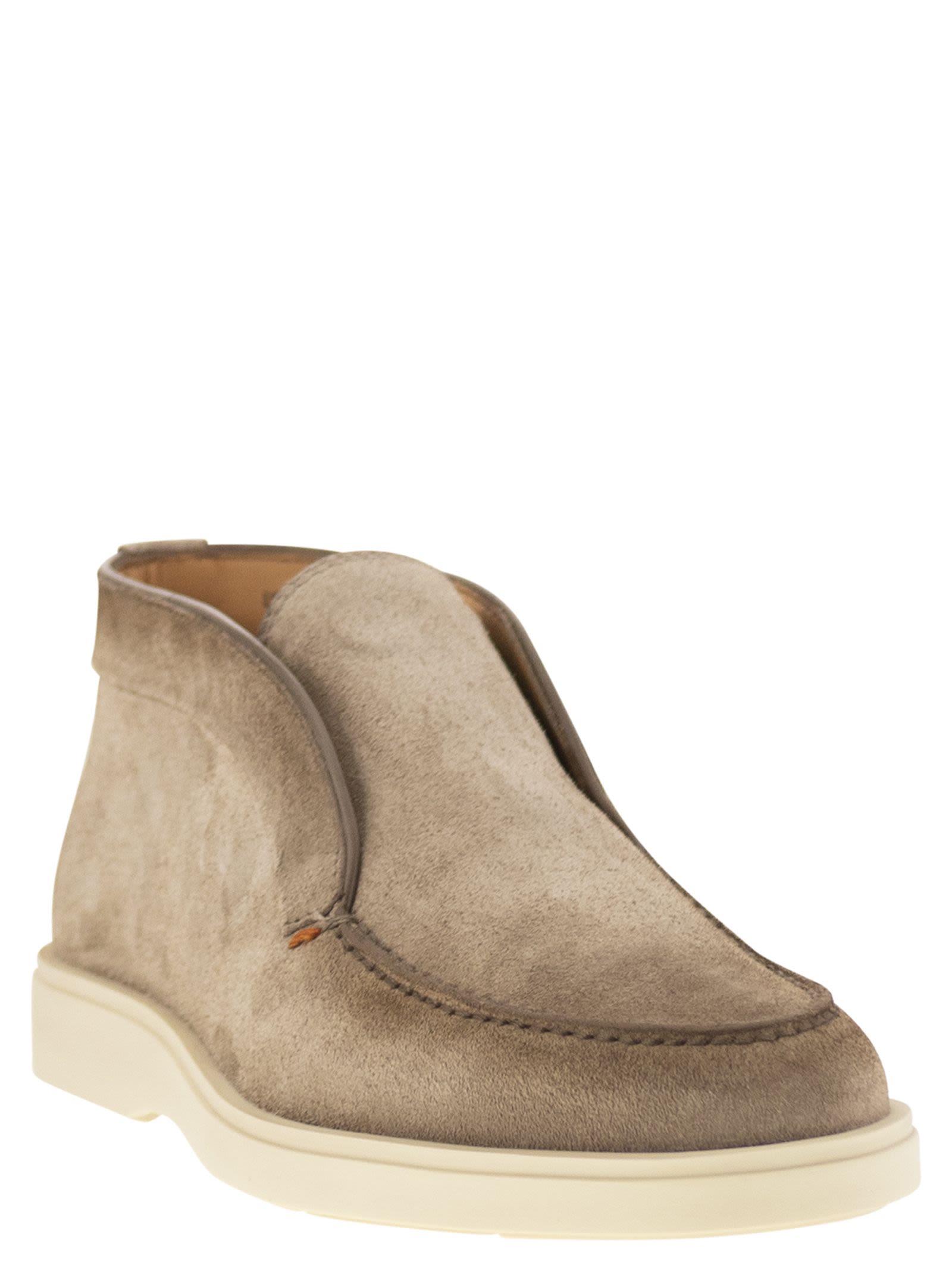 Santoni Men Suede Desert Boot