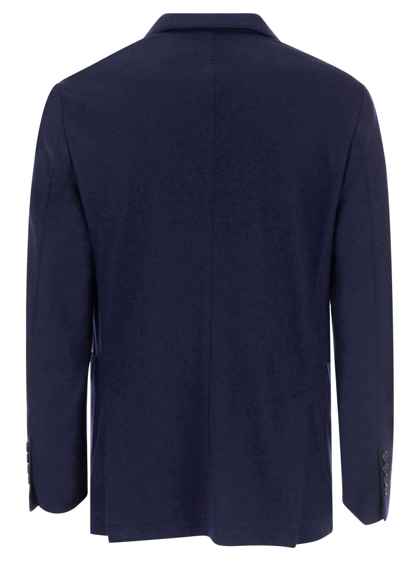 Brunello Cucinelli Men Cashmere Jersey Blazer With Patch Pockets