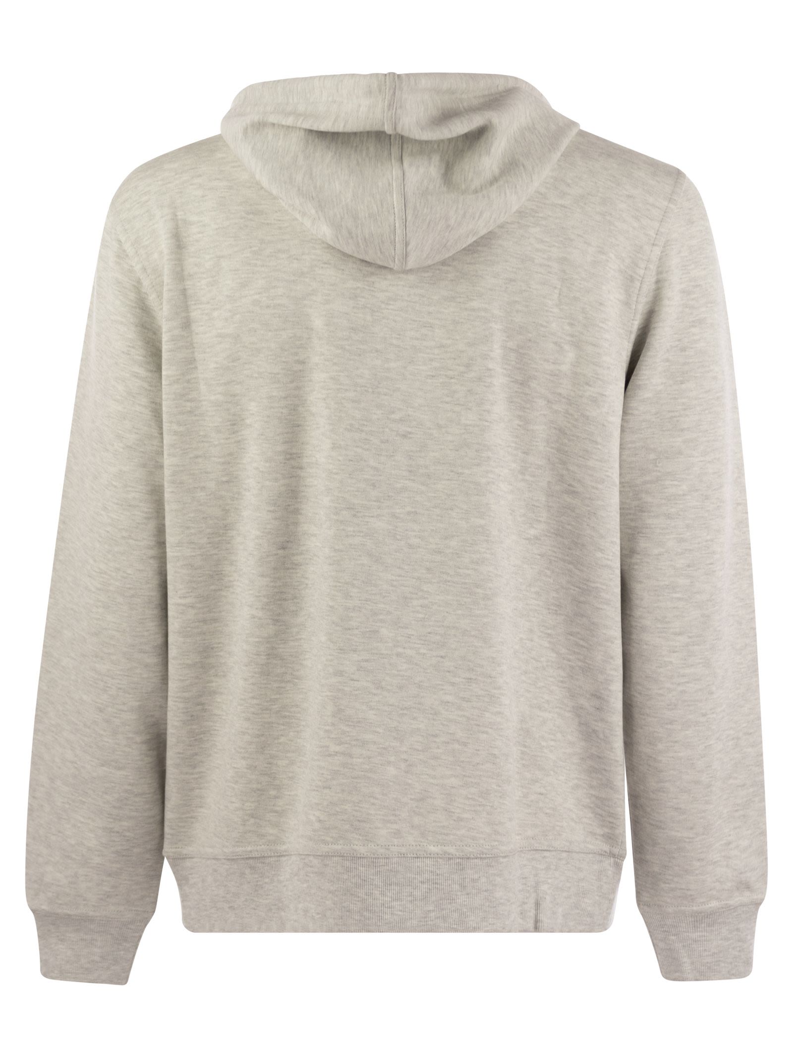 Brunello Cucinelli Men Cotton, Cashmere And Silk Fleece Zipped Topwear