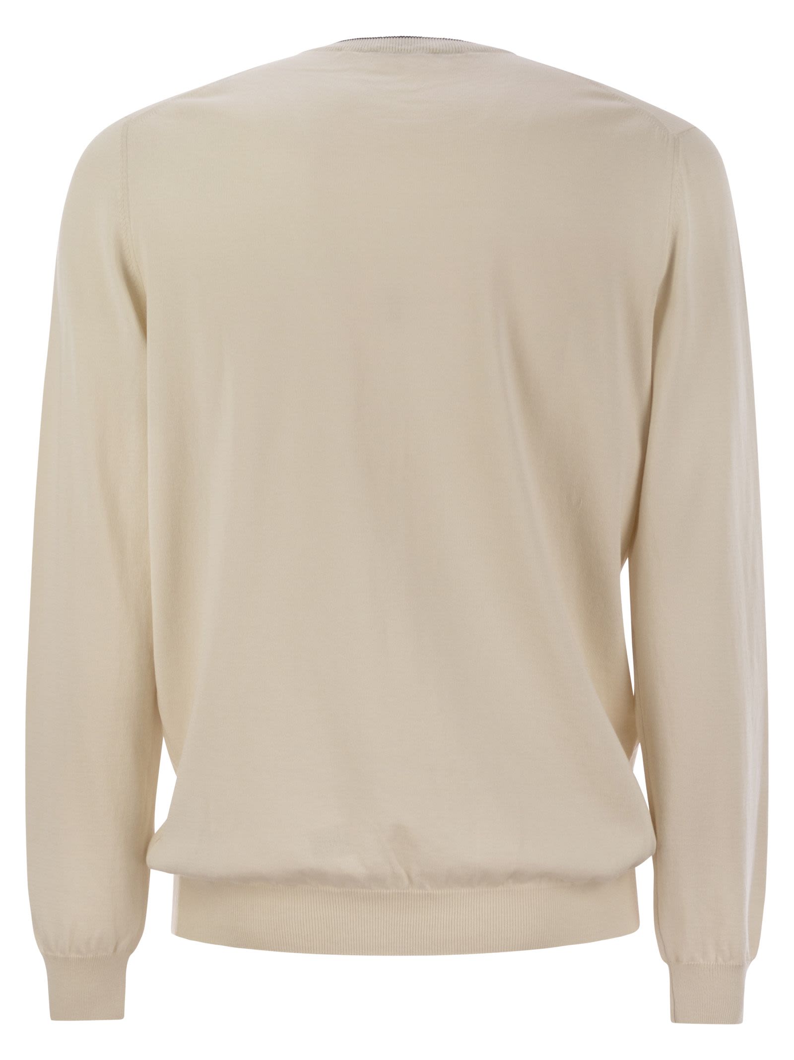 Fay Men Cotton Crew-Neck Jumper