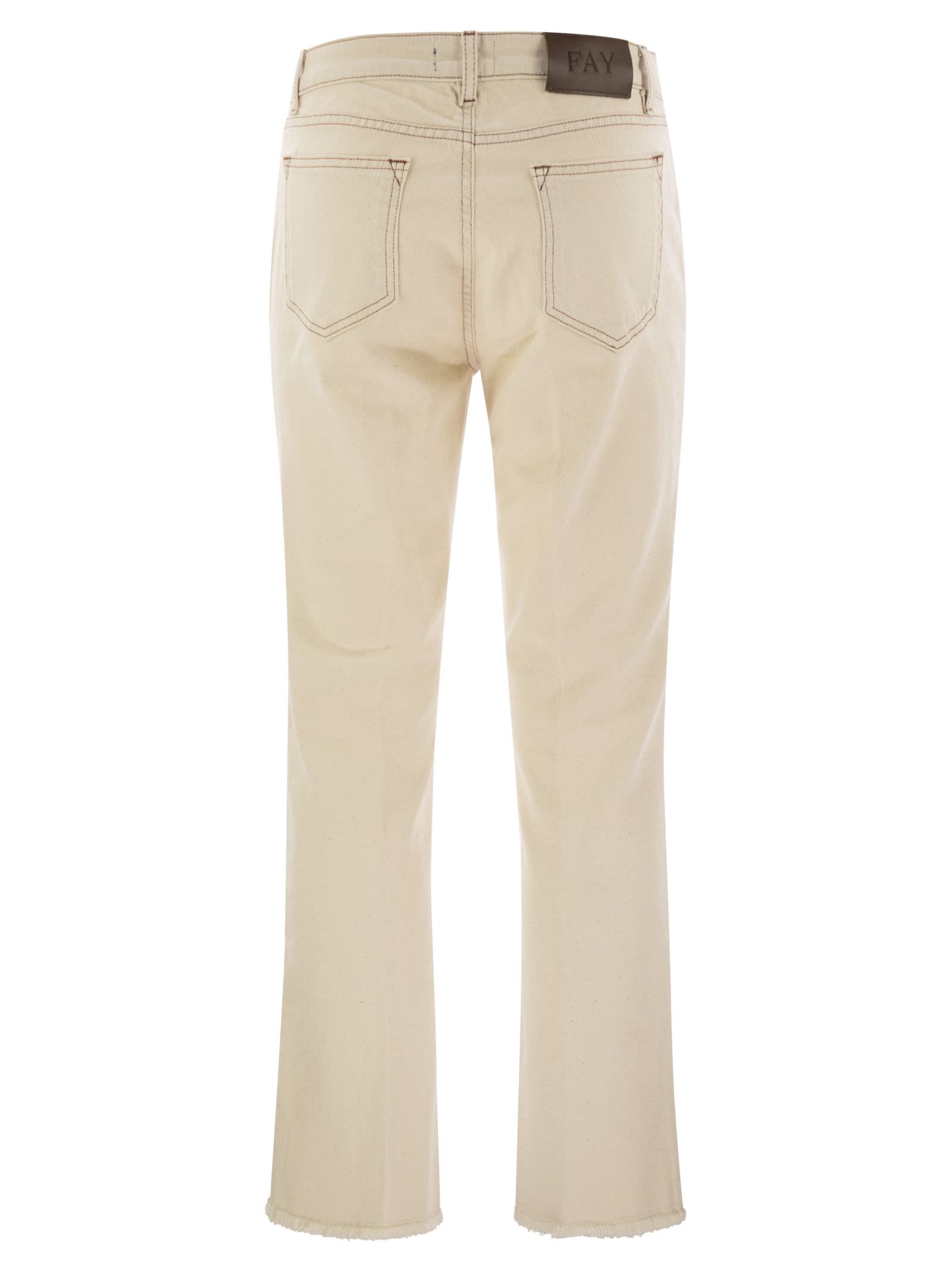 Fay Women Denim 5-Pocket Trousers