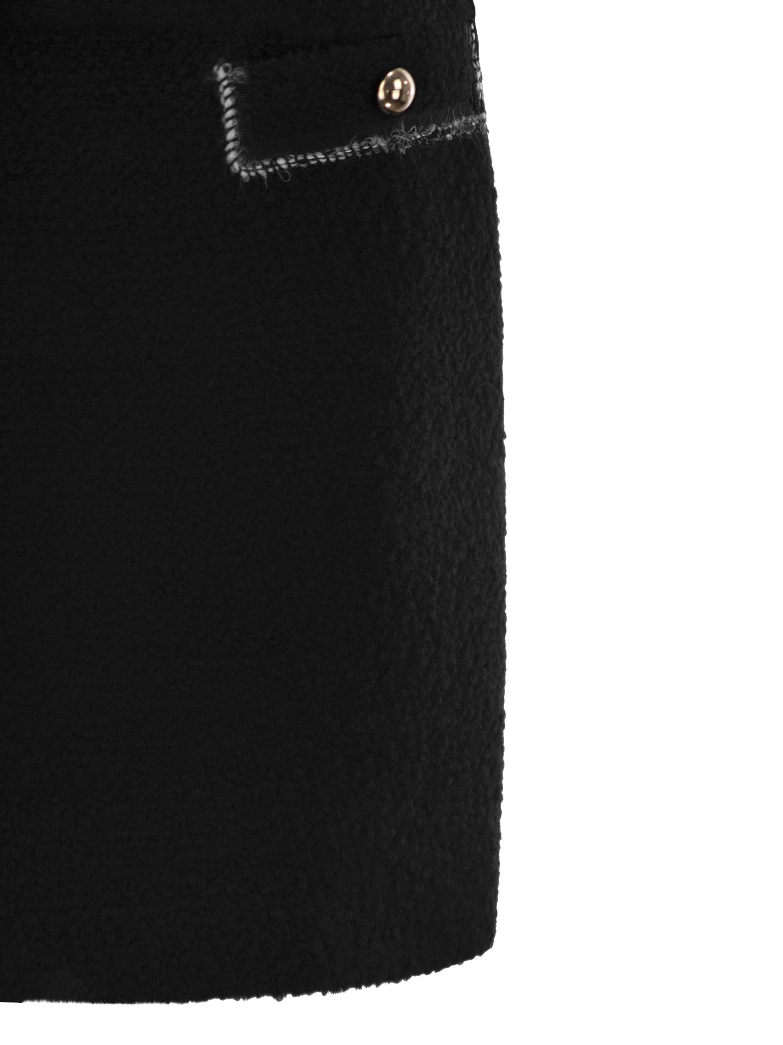 Fay Women Wool Short Skirt