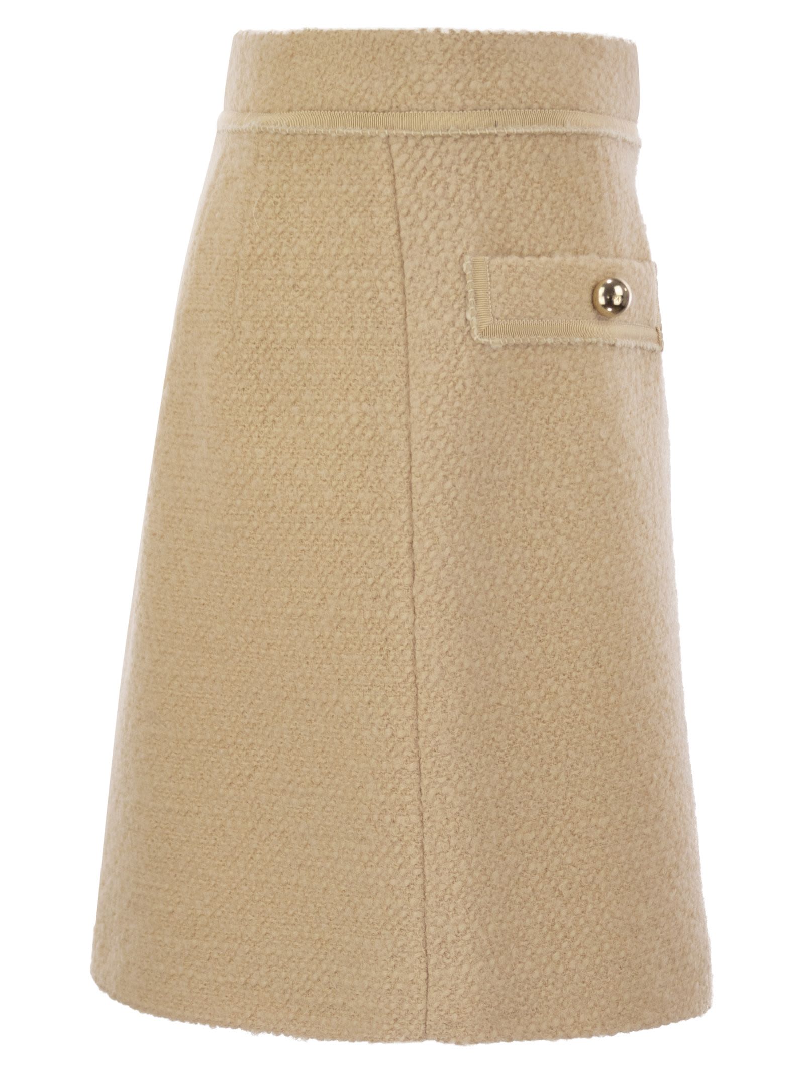 Fay Women Wool Short Skirt