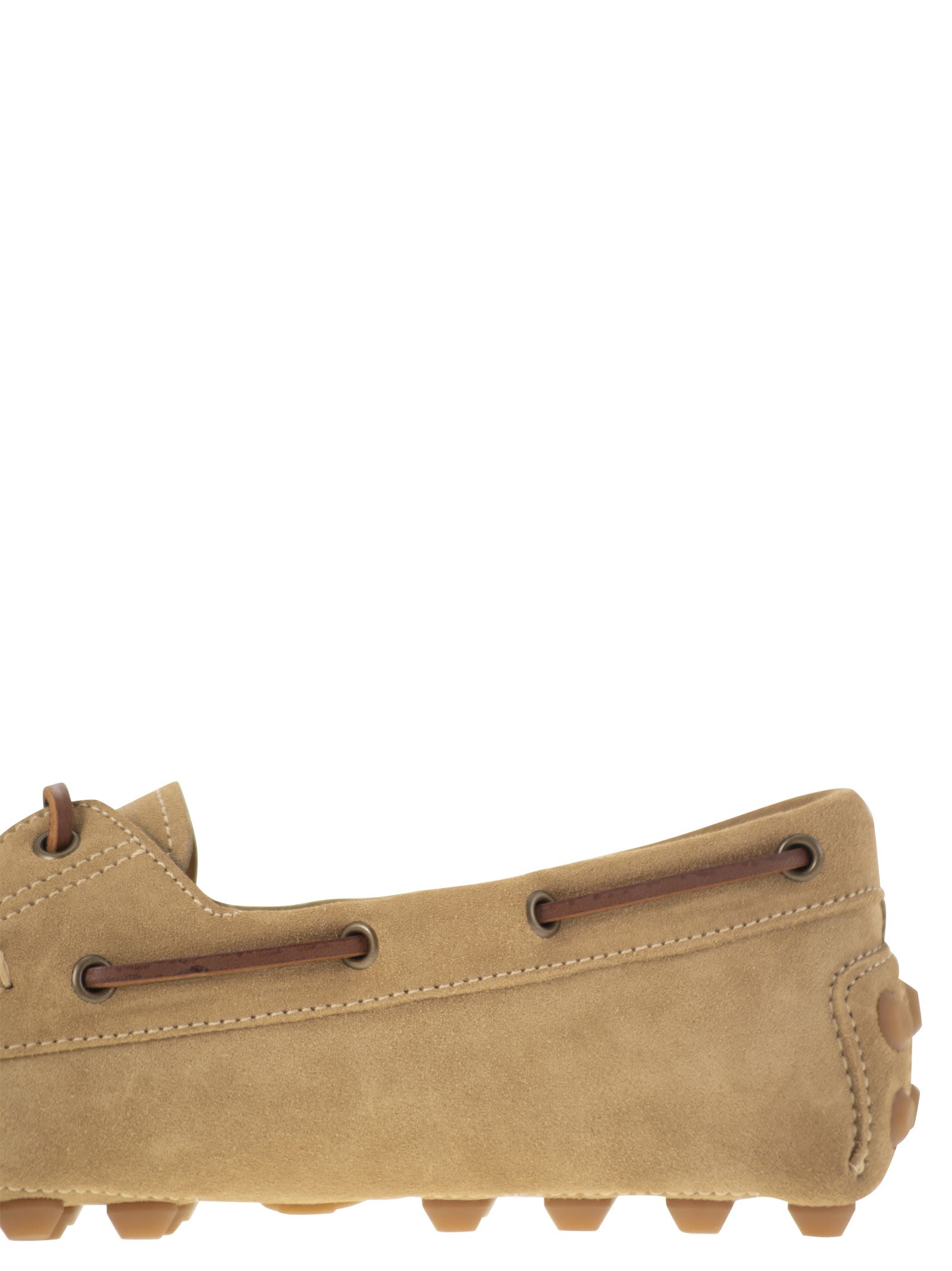 Tod's Men Rubber Bubble Suede Boat