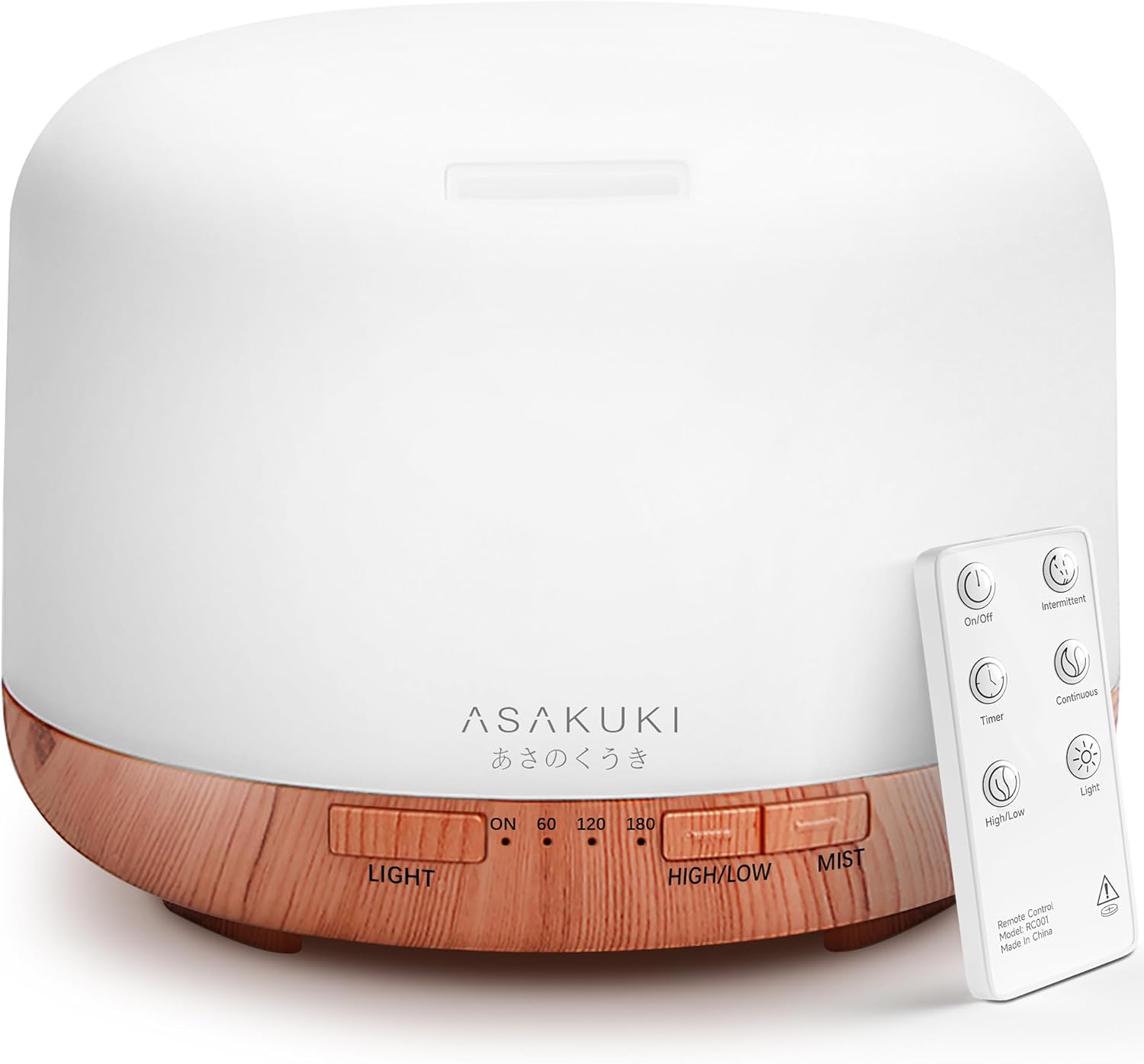 ASAKUKI Essential Oil Diffuser with Remote Control