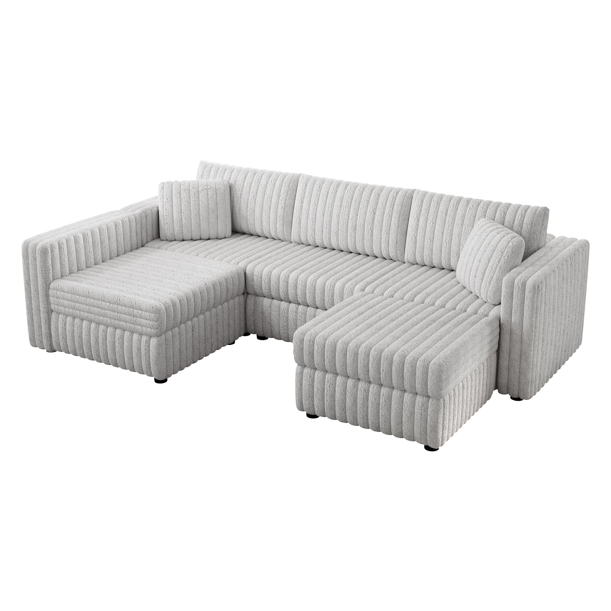 106.3" Soft U-Shaped 4-Person Sofa