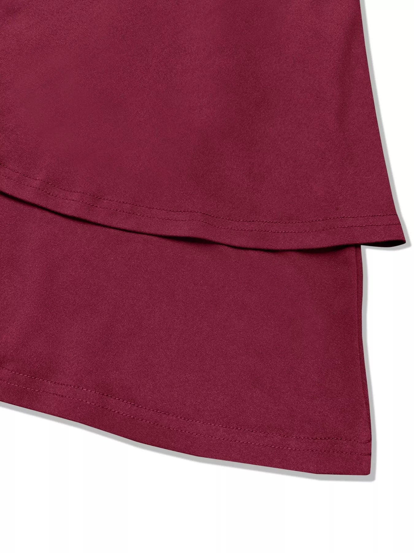 V-Neck Layered Ruffle Mini Dress
