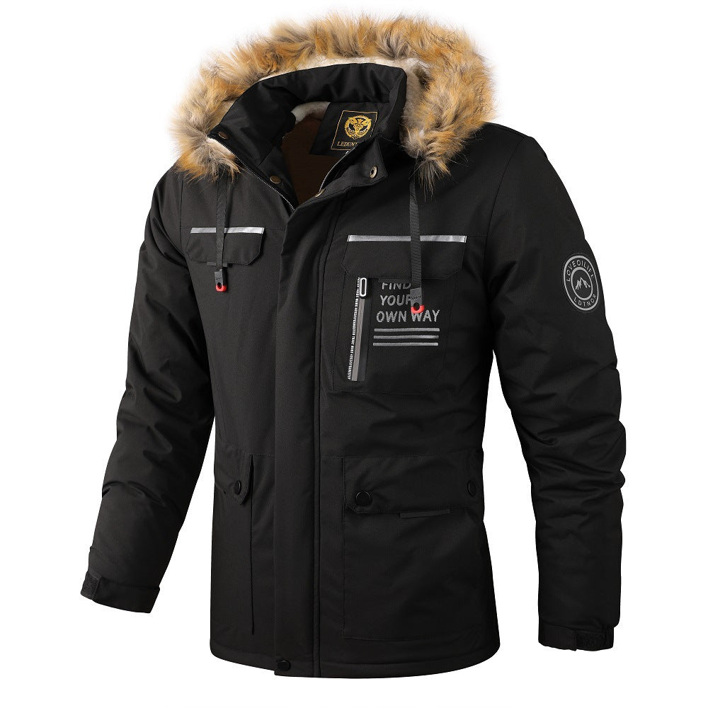 Mid-length Casual Jacket Knee-length Parka