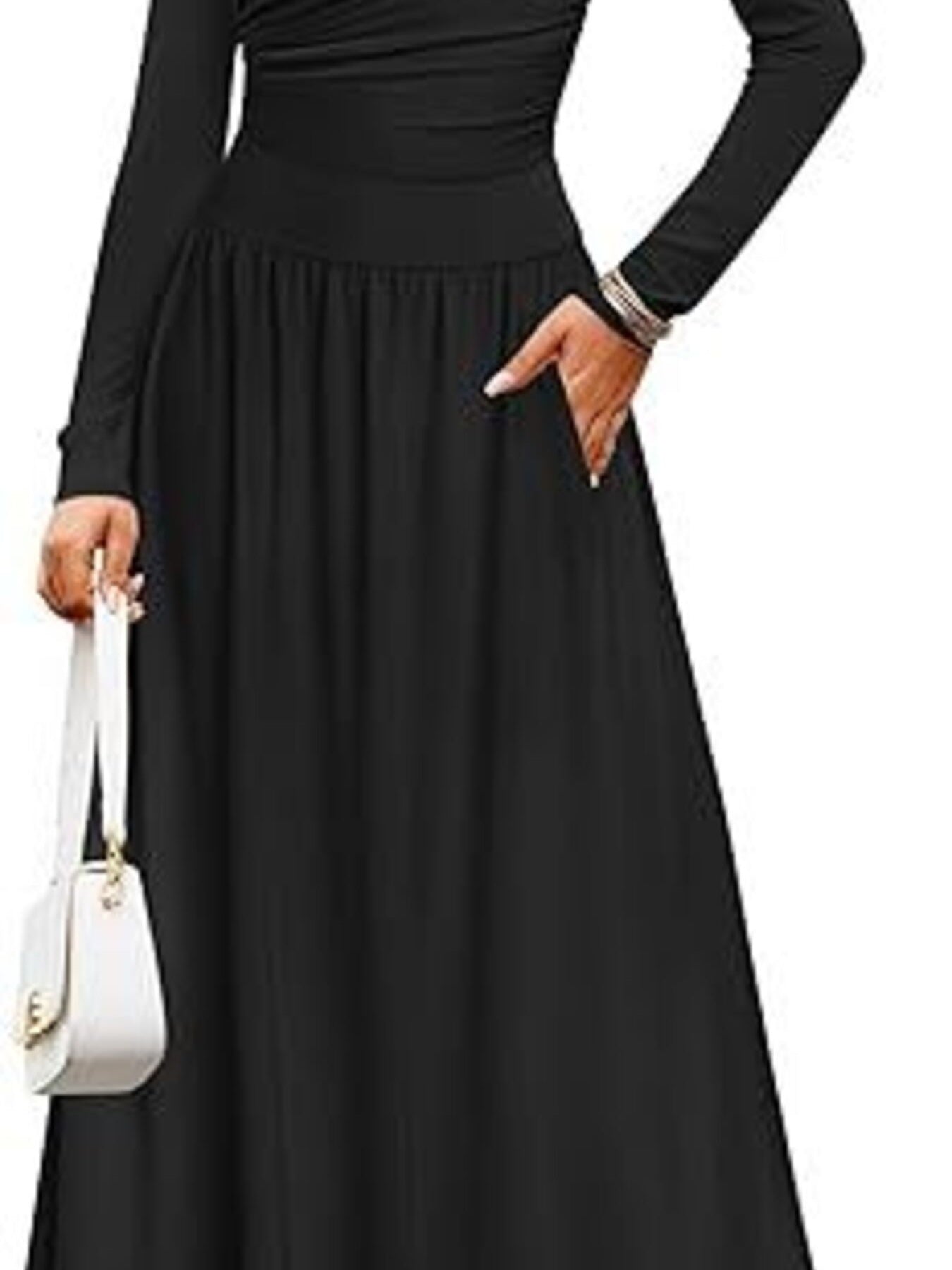 Long Sleeve Maxi Dress with Pockets