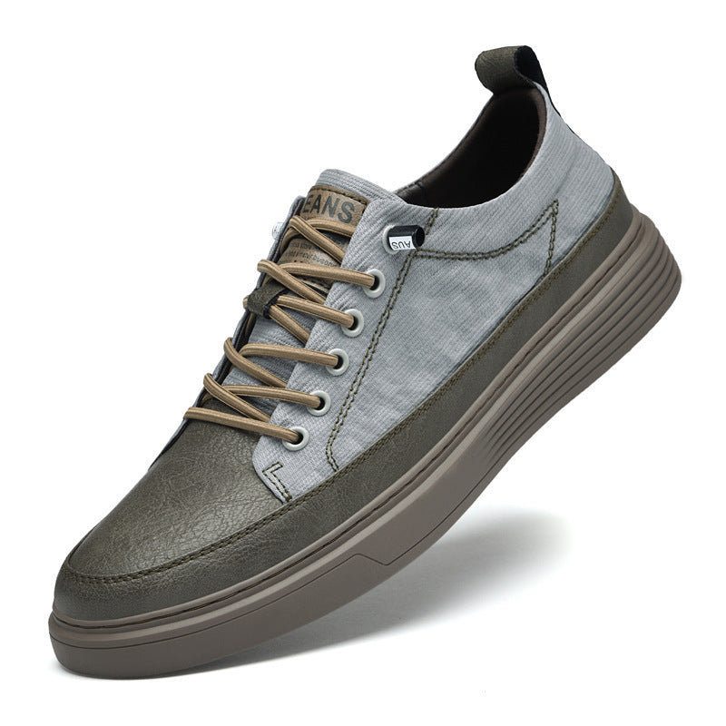 Plus-size Board Shoes Men's Cowhide Casual Leather Shoes