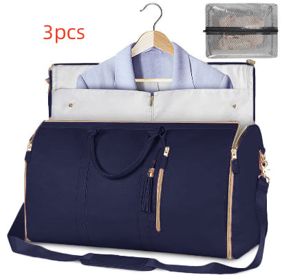 Women's Large Capacity Travel Duffle and Garment Bag Handbag
