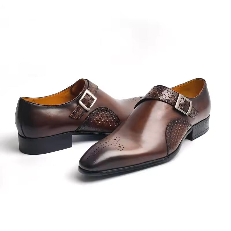 High-quality Mens Leather Shoes Casual Business Fashionable Office Footwear