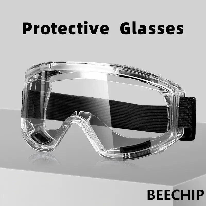 Anti Fog Safety Glasses Anti-splash Dust Sand Goggles Riding Skiing Sports Glasses Clear Adjustable