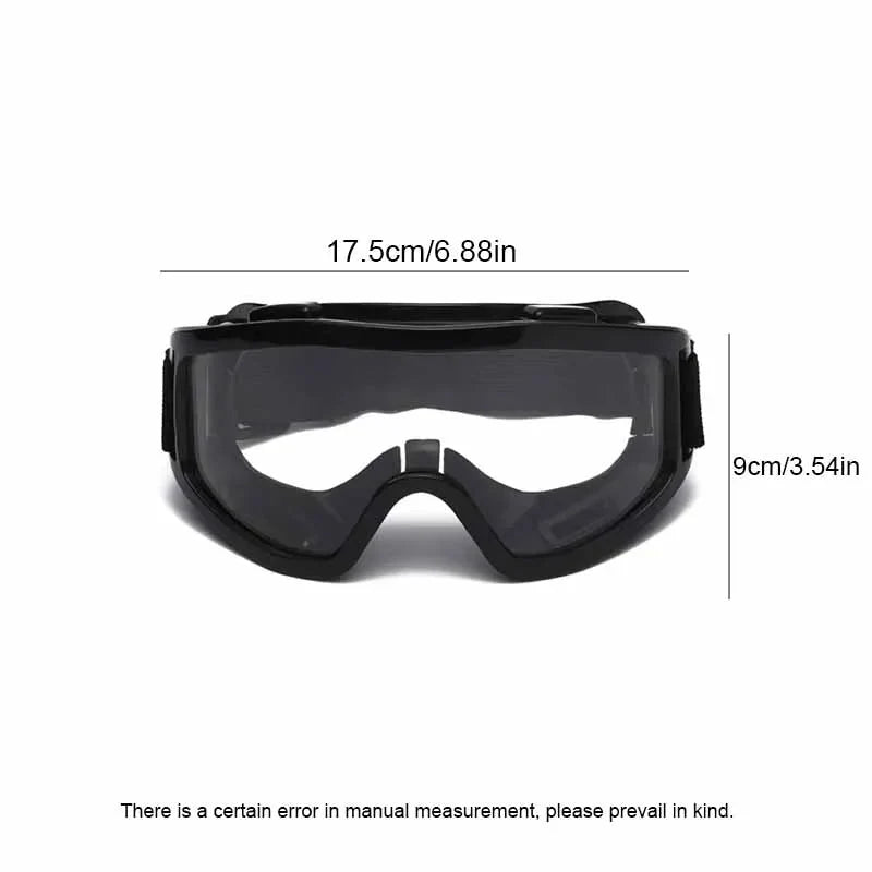 Anti Fog Safety Glasses Anti-splash Dust Sand Goggles Riding Skiing Sports Glasses Clear Adjustable