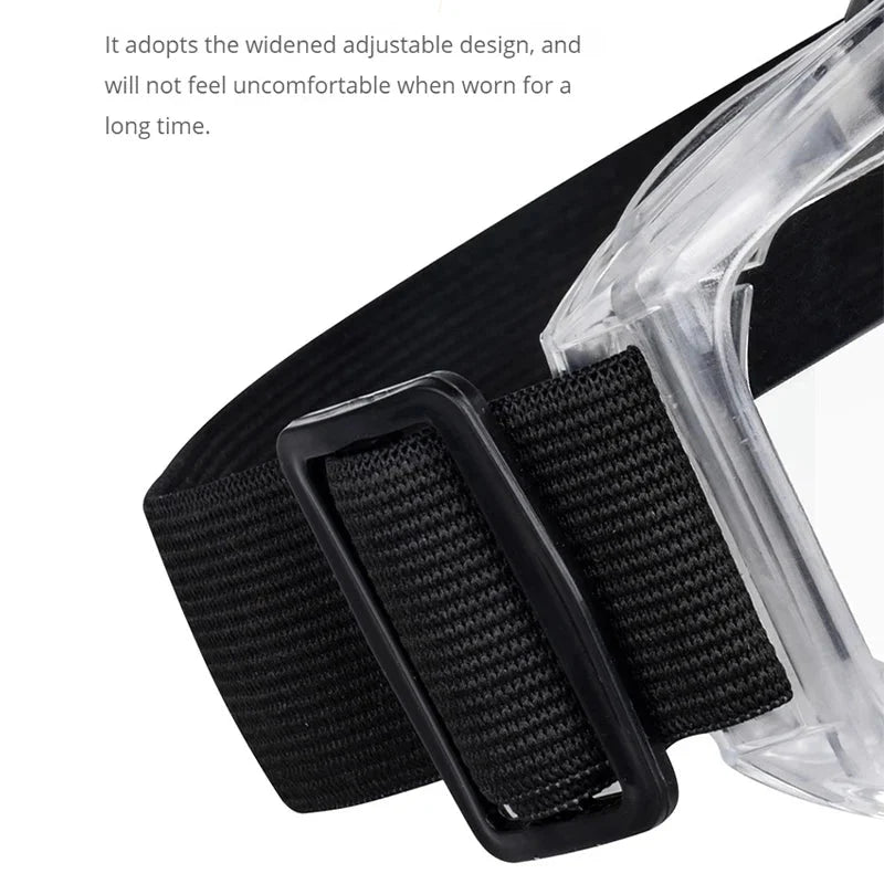 Anti Fog Safety Glasses Anti-splash Dust Sand Goggles Riding Skiing Sports Glasses Clear Adjustable