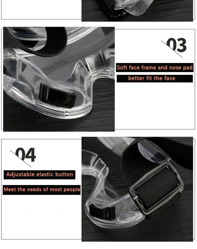 Safety Antifog Protective Goggles Safe Anti-Splash Wind-Proof Work Glasses Industrial Research Lab Cycling Riding Clear Goggles