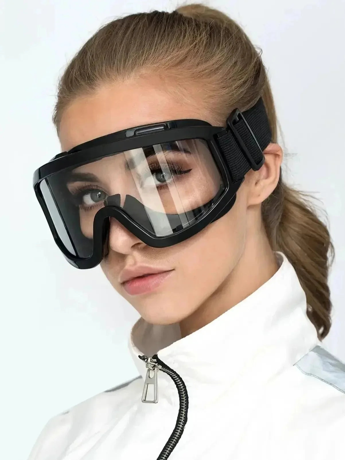 Safety Antifog Protective Goggles Safe Anti-Splash Wind-Proof Work Glasses Industrial Research Lab Cycling Riding Clear Goggles