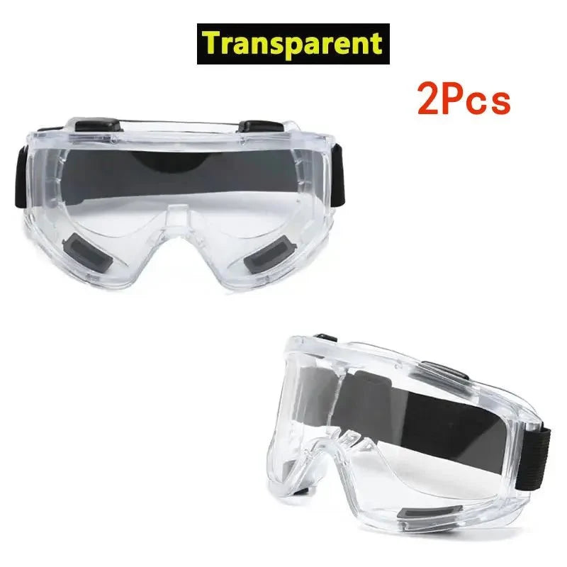 Safety Antifog Protective Goggles Safe Anti-Splash Wind-Proof Work Glasses Industrial Research Lab Cycling Riding Clear Goggles