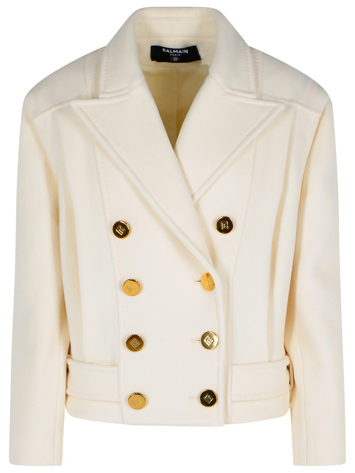 Balmain Short 'Caban' Virgin Wool And Cashmere Jacket Women - Overture Gifts