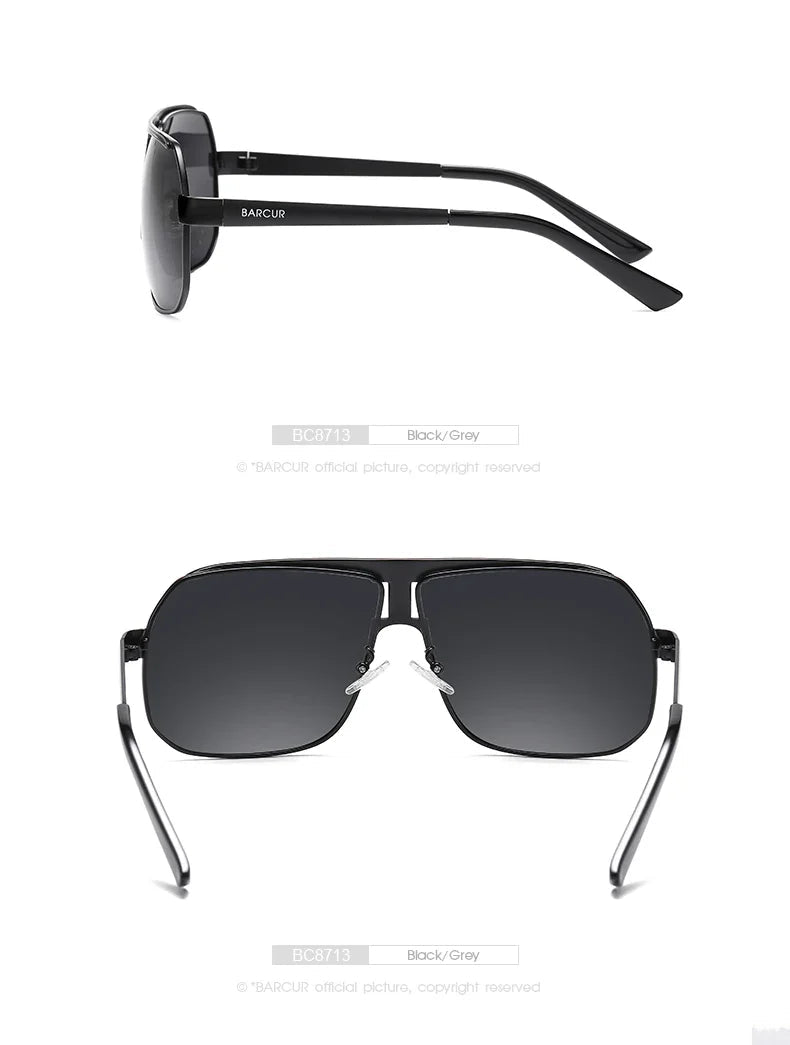 BARCUR Polarized Sports Sunglasses for Men Fashionable Fishing Driving Hiking and Outdoor Eyewear UV400 Protection Gradient Lenses - Overture Gifts