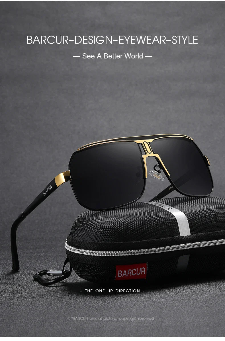 BARCUR Polarized Sports Sunglasses for Men Fashionable Fishing Driving Hiking and Outdoor Eyewear UV400 Protection Gradient Lenses - Overture Gifts