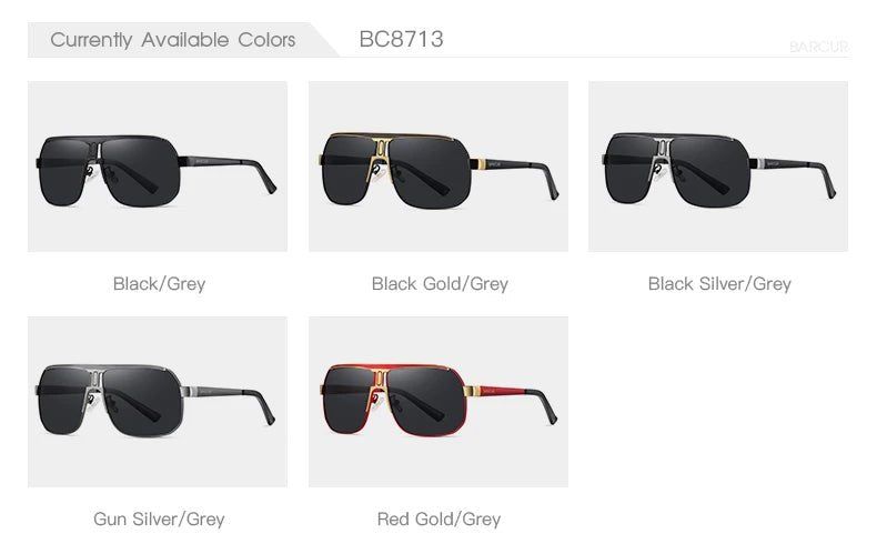 BARCUR Polarized Sports Sunglasses for Men Fashionable Fishing Driving Hiking and Outdoor Eyewear UV400 Protection Gradient Lenses - Overture Gifts