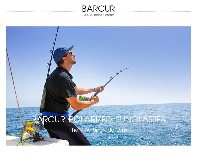 BARCUR Polarized Sports Sunglasses for Men Fashionable Fishing Driving Hiking and Outdoor Eyewear UV400 Protection Gradient Lenses - Overture Gifts