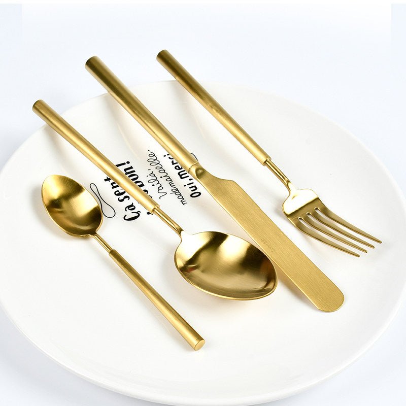 Barton Luxury Gold Cutlery Set | 3CARATS - Overture Gifts