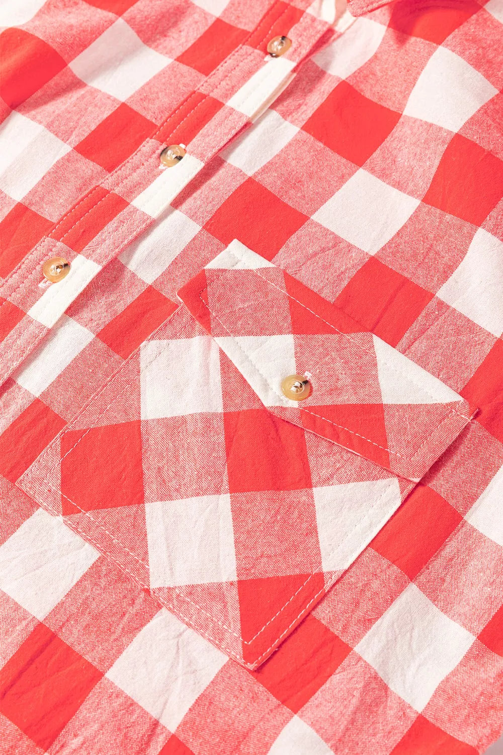 Oversized Plaid Button-Down Shirt Dress