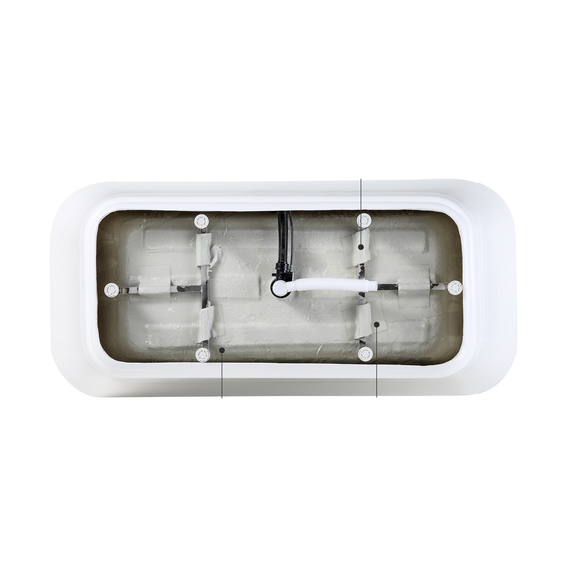 59" Acrylic Freestanding Bathtub - Gloss