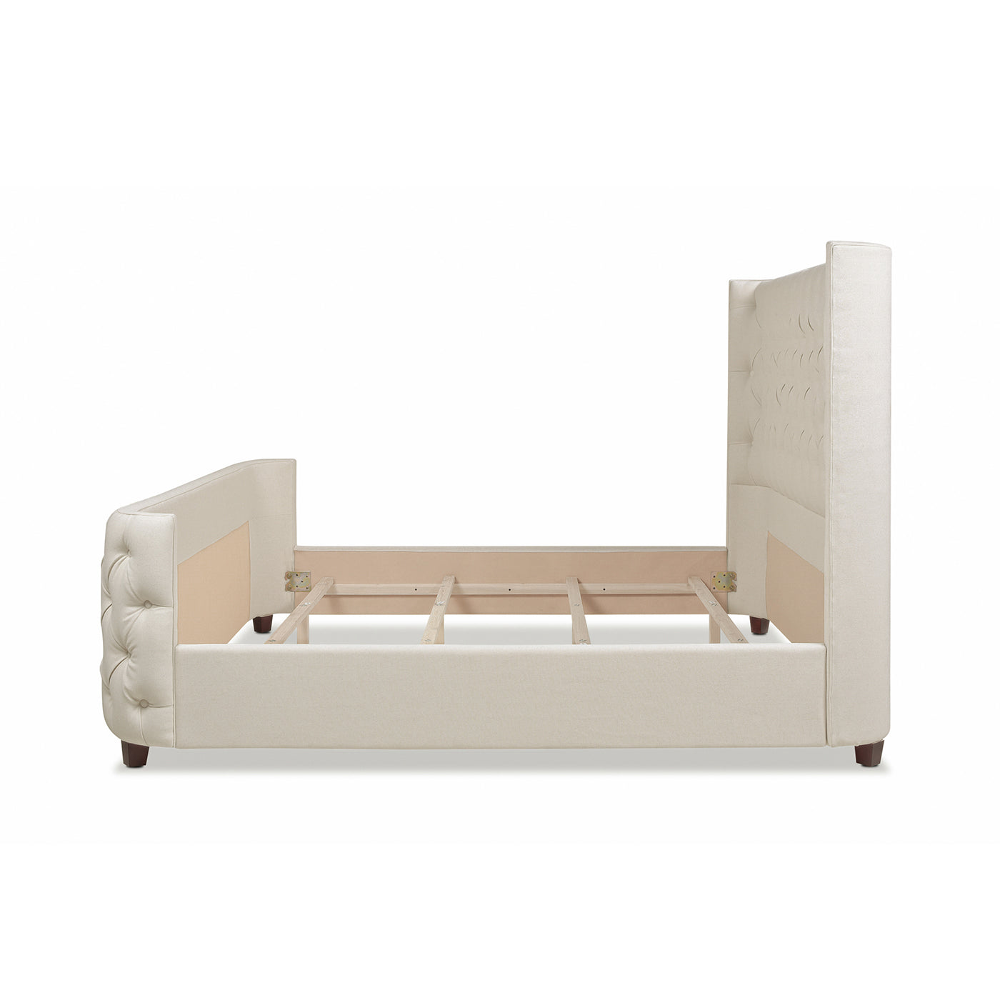 Brooklyn King Tufted Panel Bed Headboard and Footboard Set