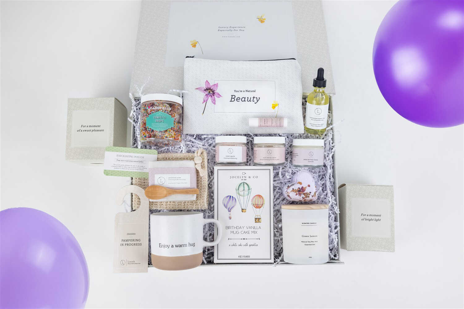 Luxury Birthday Gift Basket for Her – Natural Spa & Self-Care