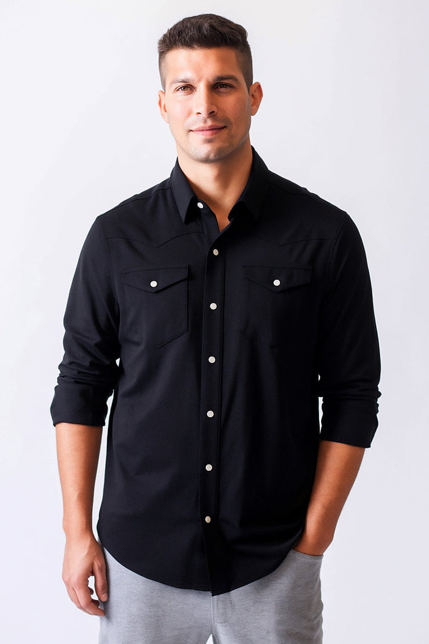 Buki’s Cinqo Western Tech Shirt 2-Pack - Black/White  - Men
