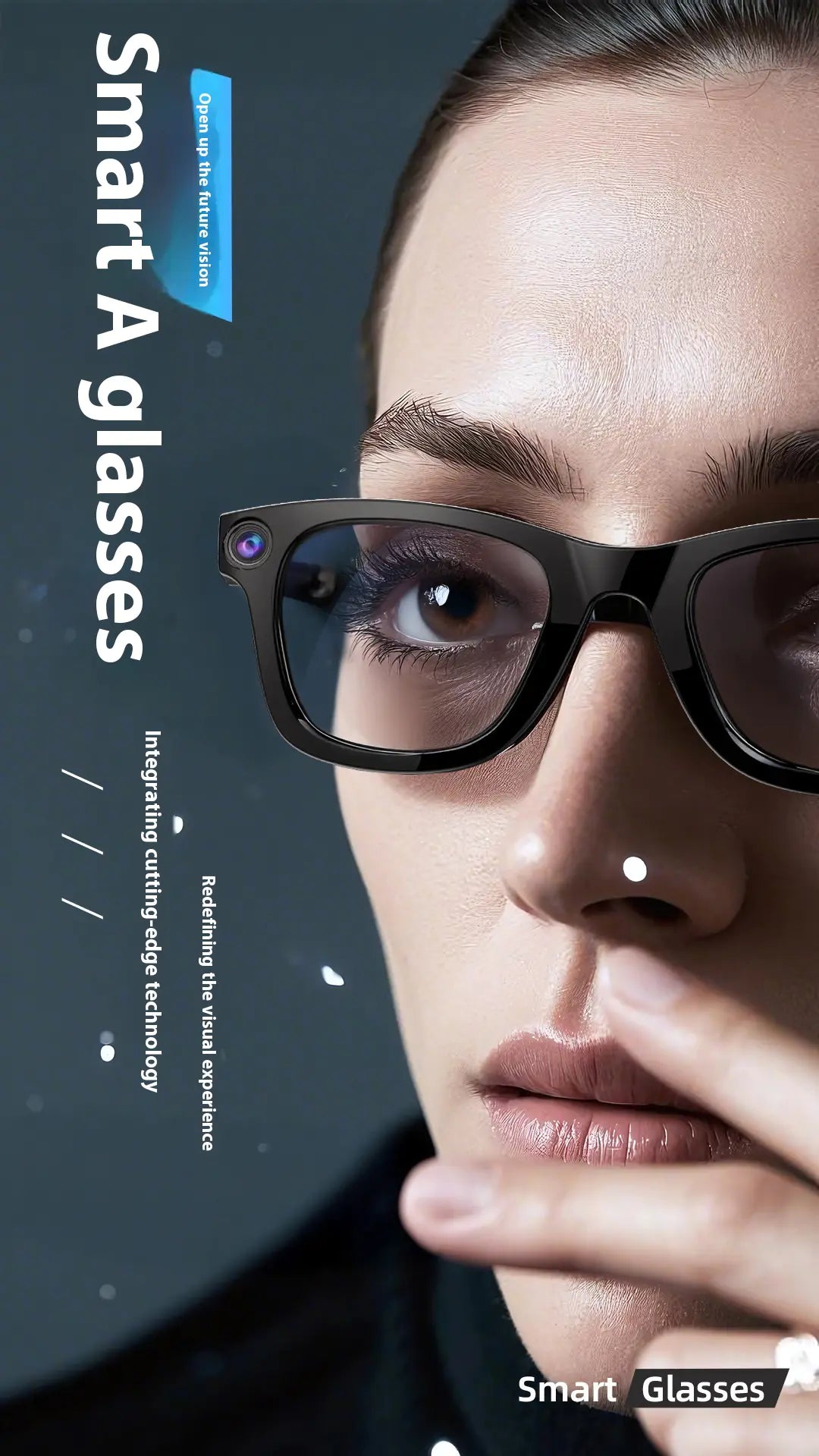 AI Smart Glasses with HD Camera & Translation
