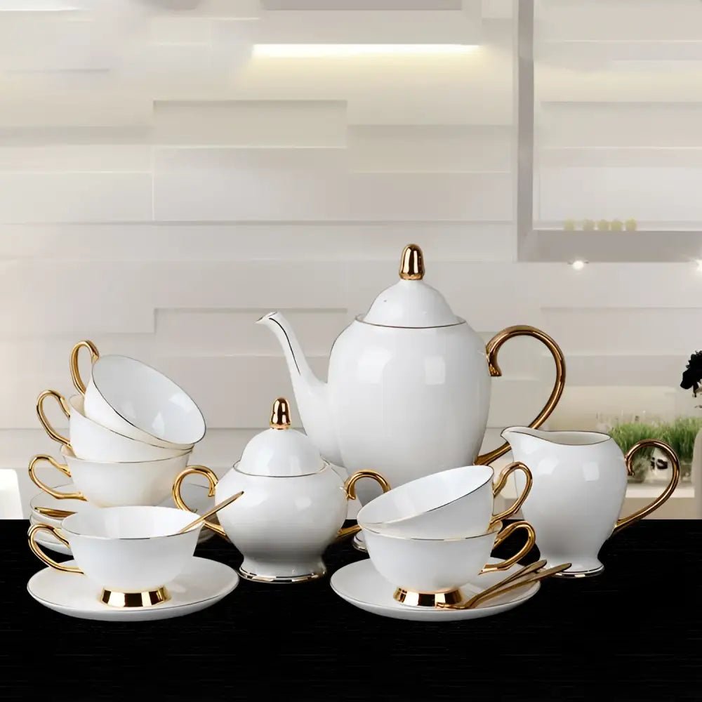 Bone China Coffee Cup and Saucer Afternoon Tea Set - Overture Gifts