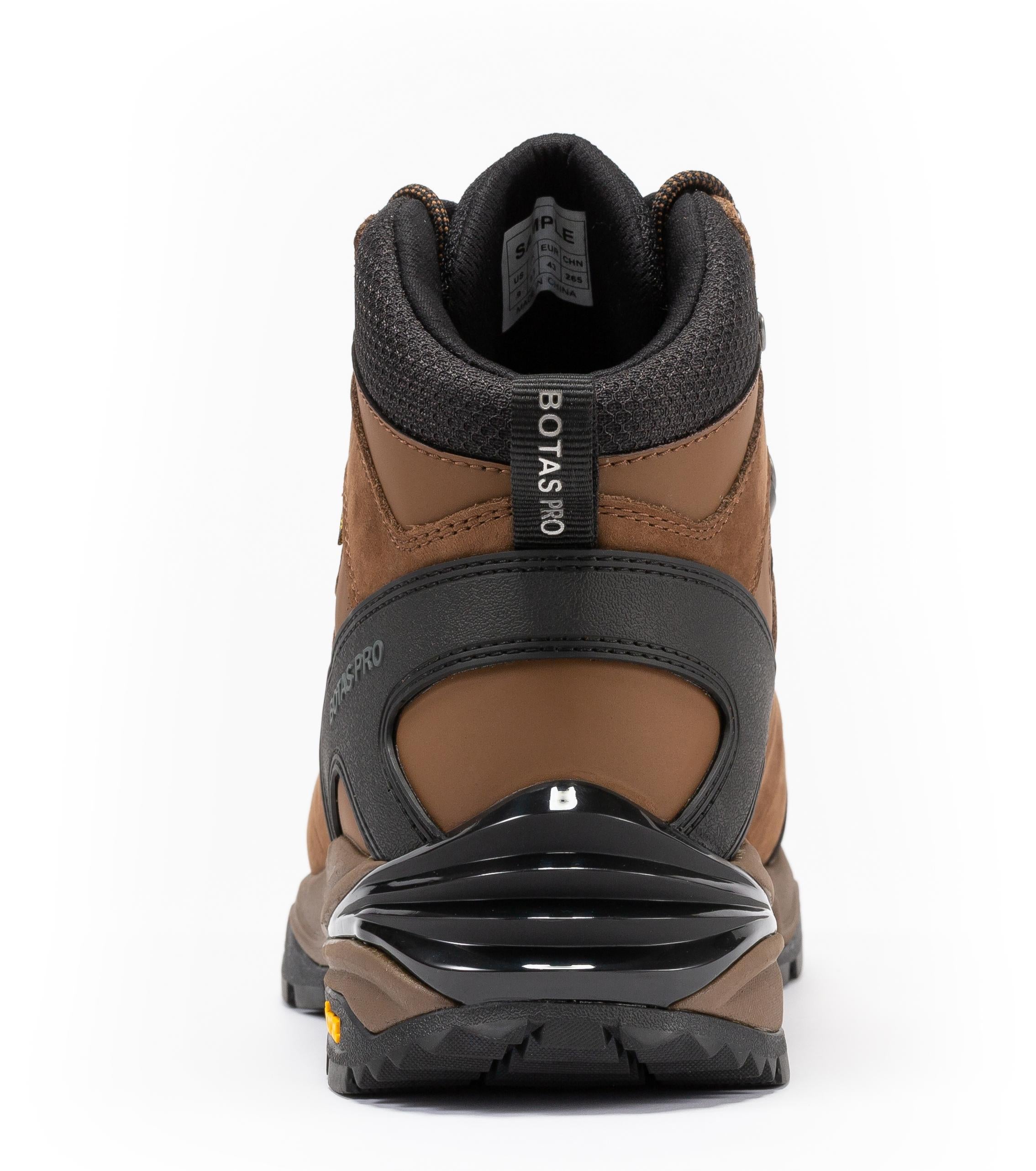 Botas Pro Brown 6 Inch Waterproof Hiking Boots with VIBRAM® Traction Lug Outsole  BP22121