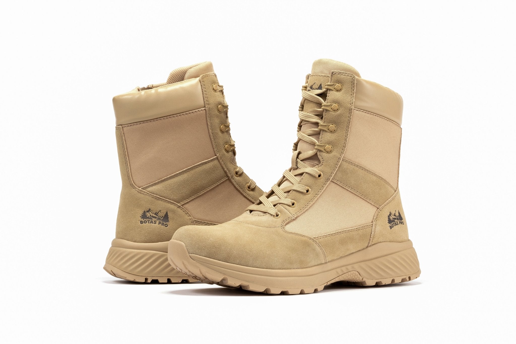 Botas Pro Sand Men's 8 inch Side Zipper Military Tactical Boots BP701 - Overture Gifts