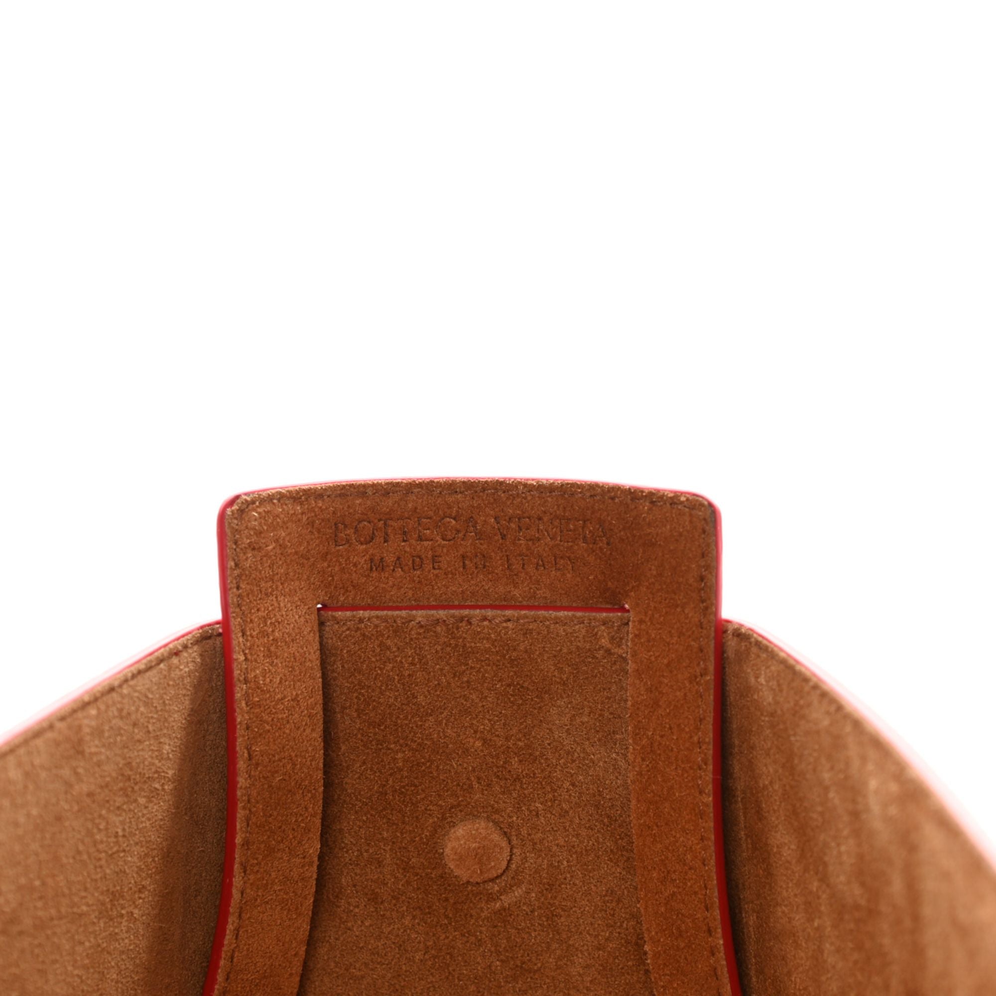 Bottega Veneta The Shell Chili Tomato French Calfskin Leather Shoulder Bag