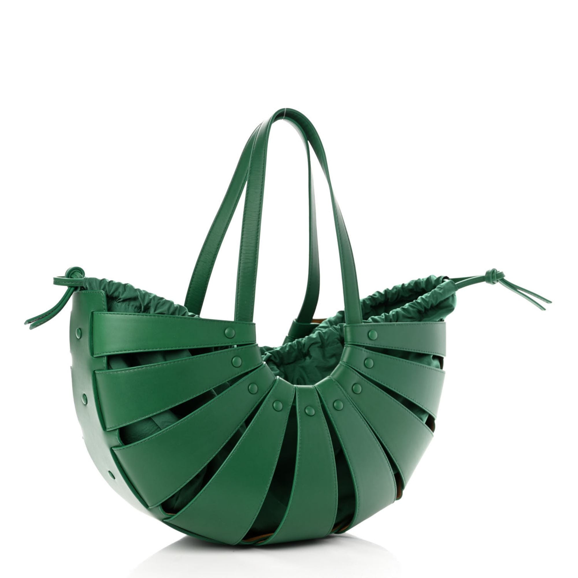 Bottega Veneta The Shell Bag Racing Green French Calfskin Shoulder Bag