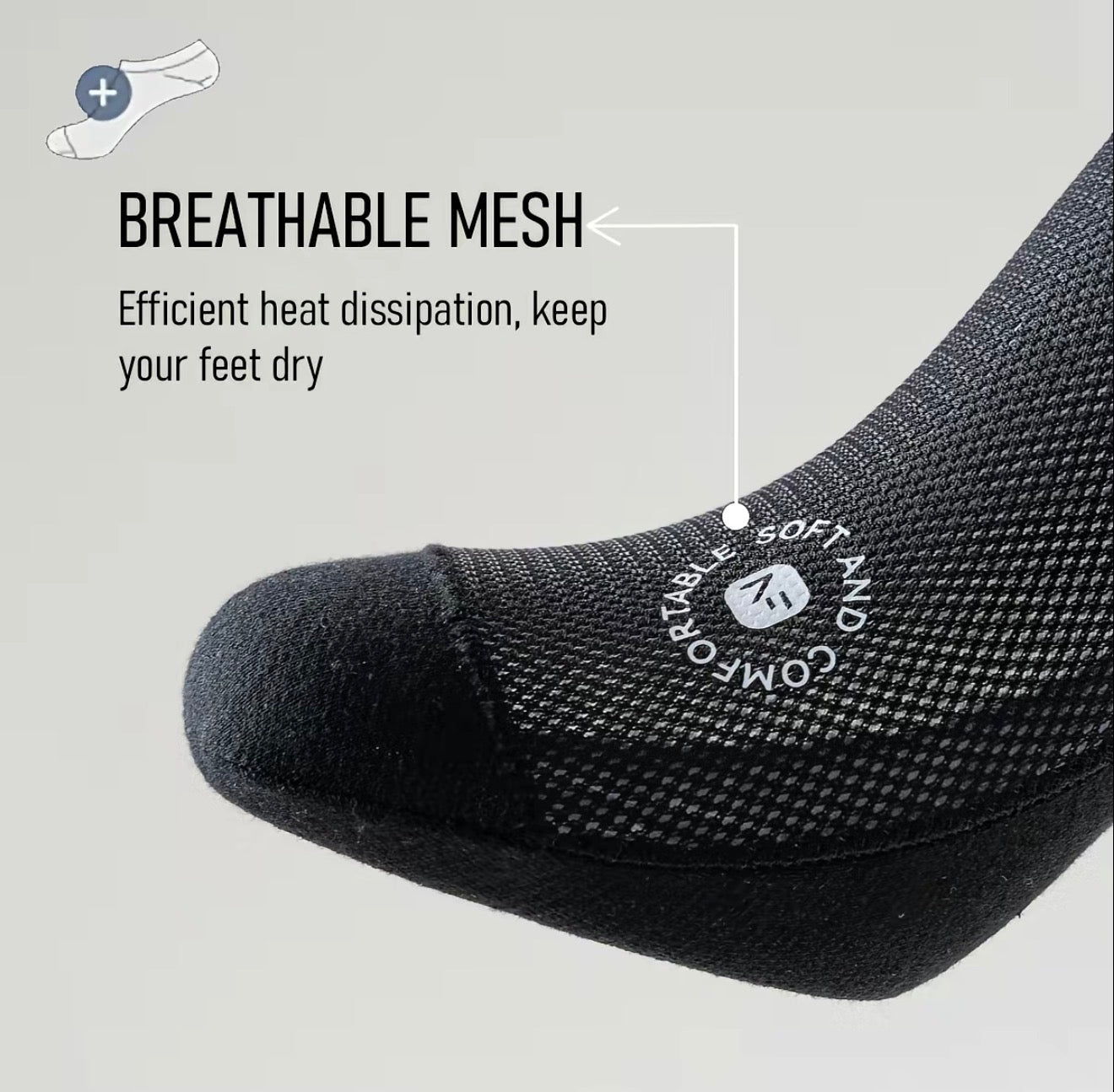 BreezeFit Low-Cut Mesh Socks - Overture Gifts
