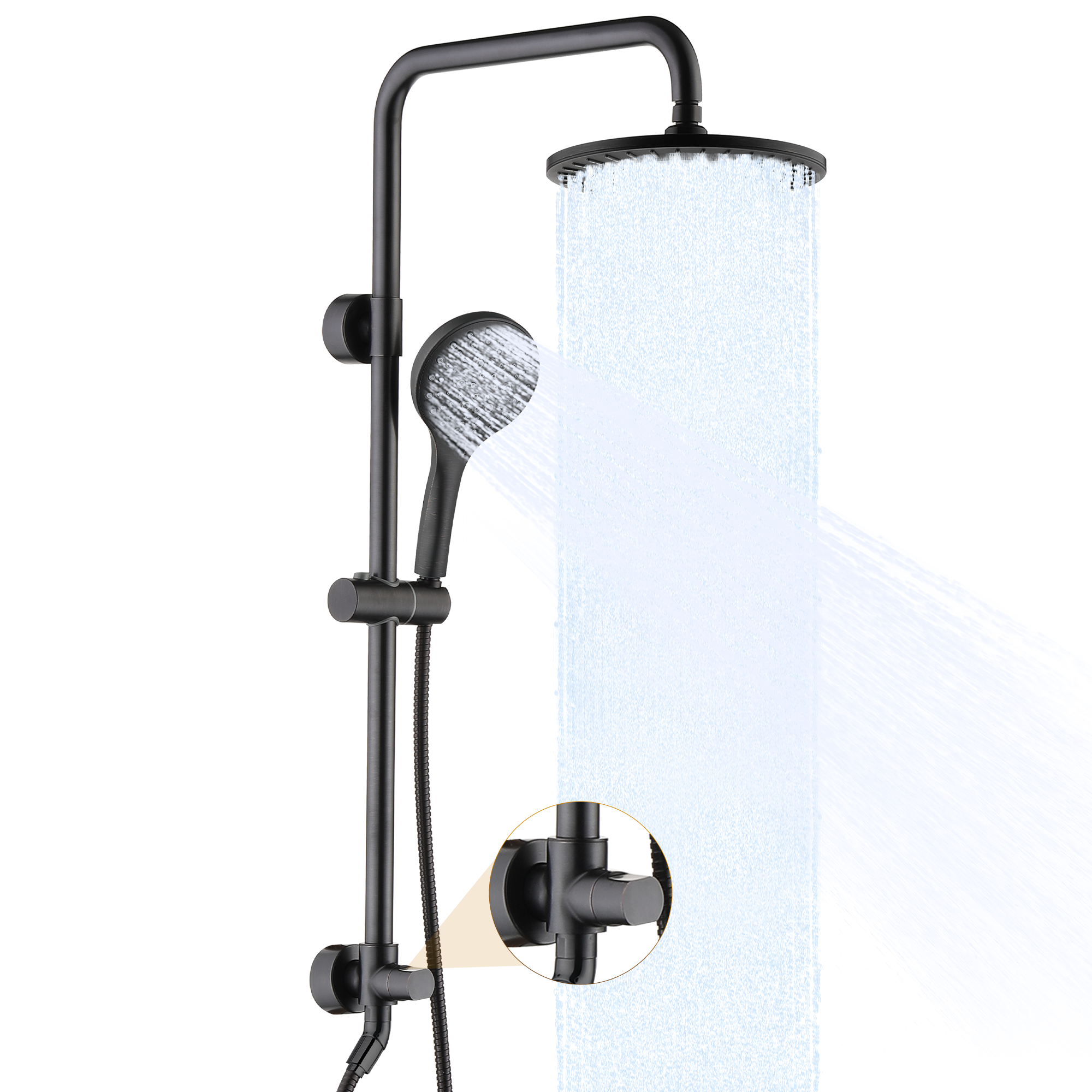 Shower System With Rain shower and Handheld Shower head,Hose