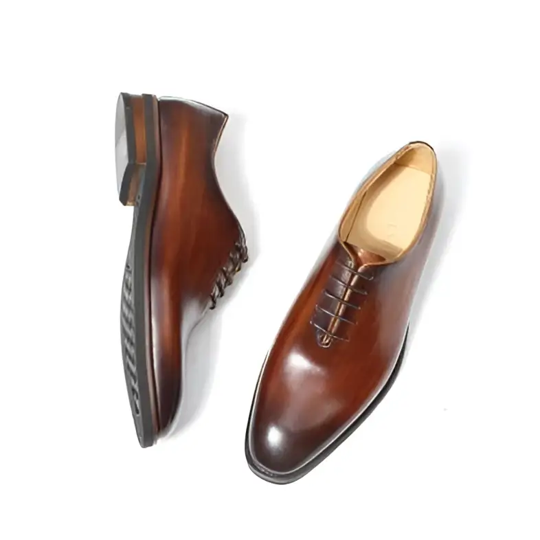 Brown Leather Oxford Shoes for Men