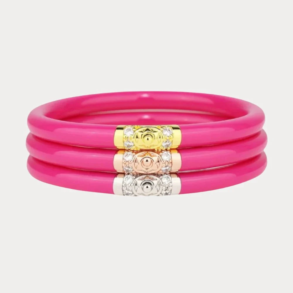 Budhagirl Three Kings All Weather Bangles® (AWB®) - Epic Pink