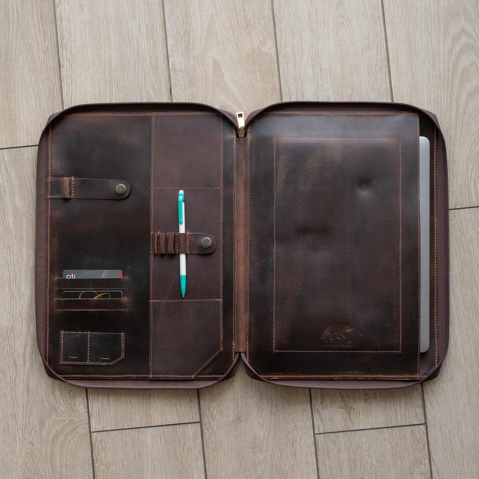 Buffalo Leather MacBook Portfolio - Overture Gifts