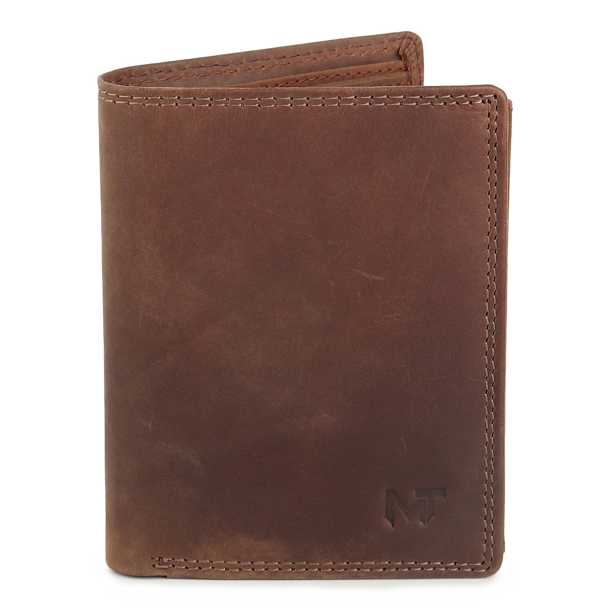 Buffalo Leather Men's Wallet - Vertical - Overture Gifts
