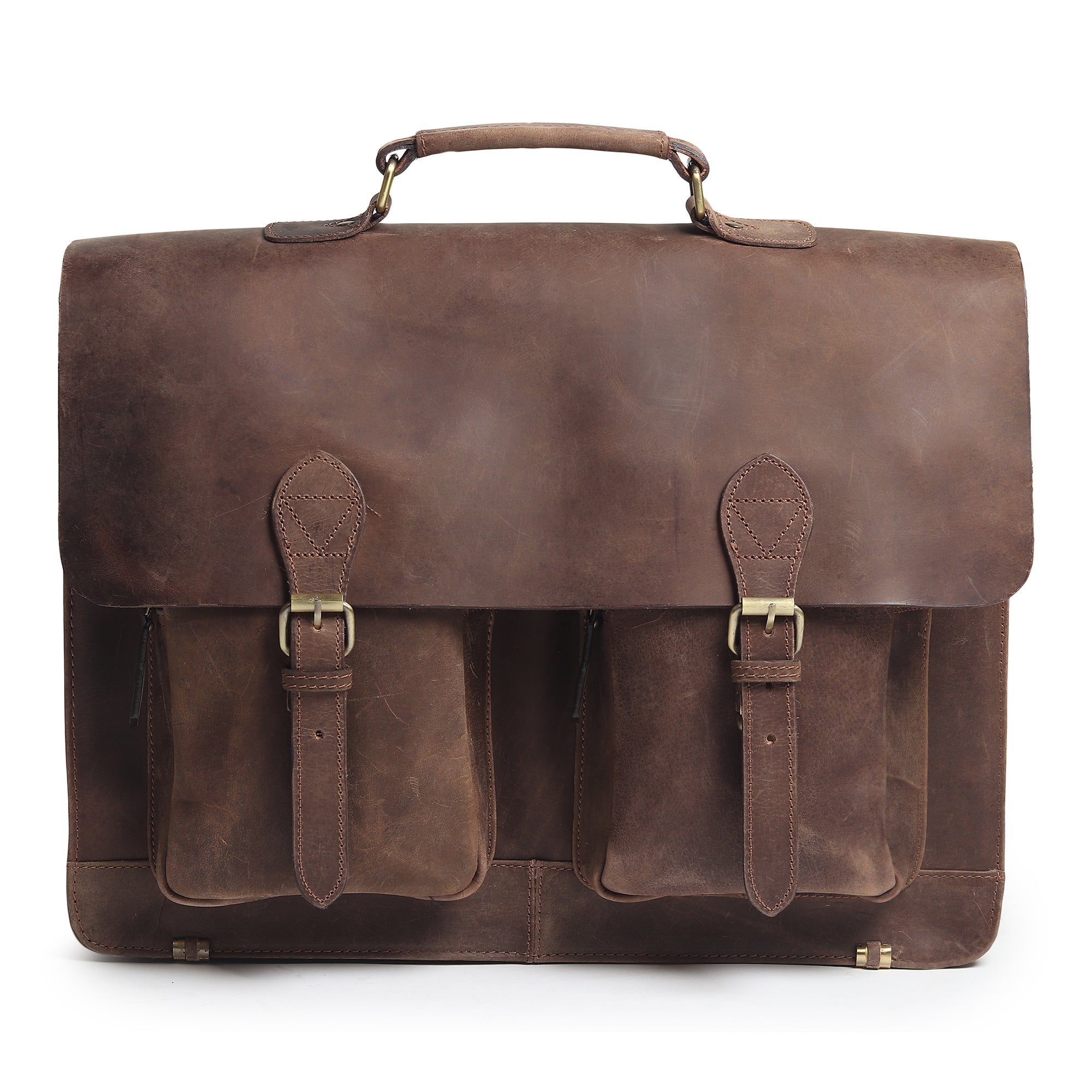 Buffalo Leather Messenger Bag - Overture Gifts