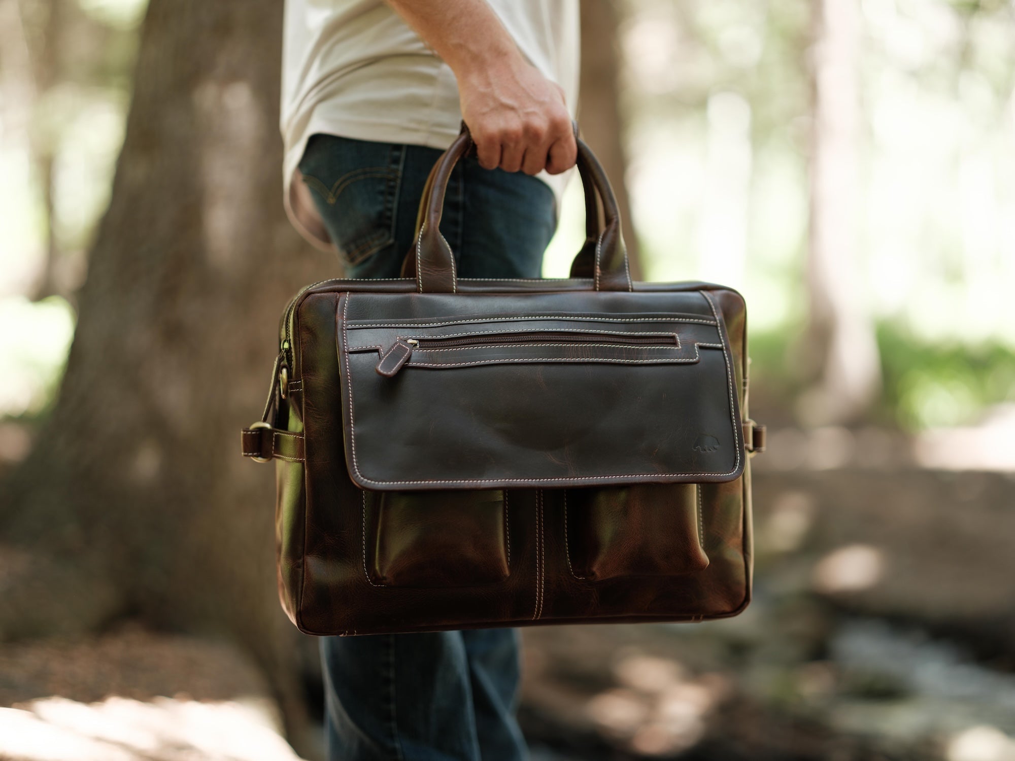 Buffalo Leather Pilot Bag - Overture Gifts